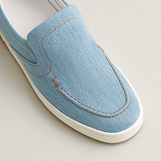 Kiddy slip-on sneaker - Blue | Hermès USA